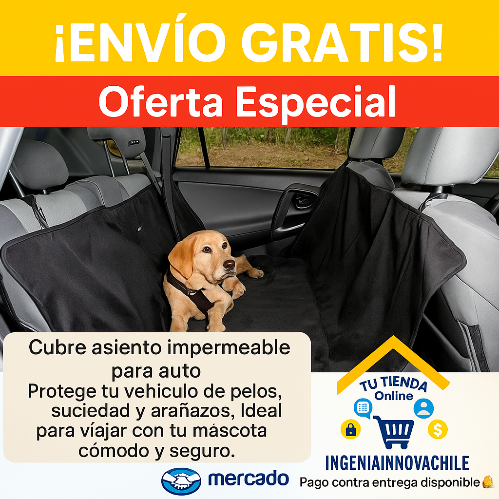 Cubre Asientos Especial Para Mascotas
