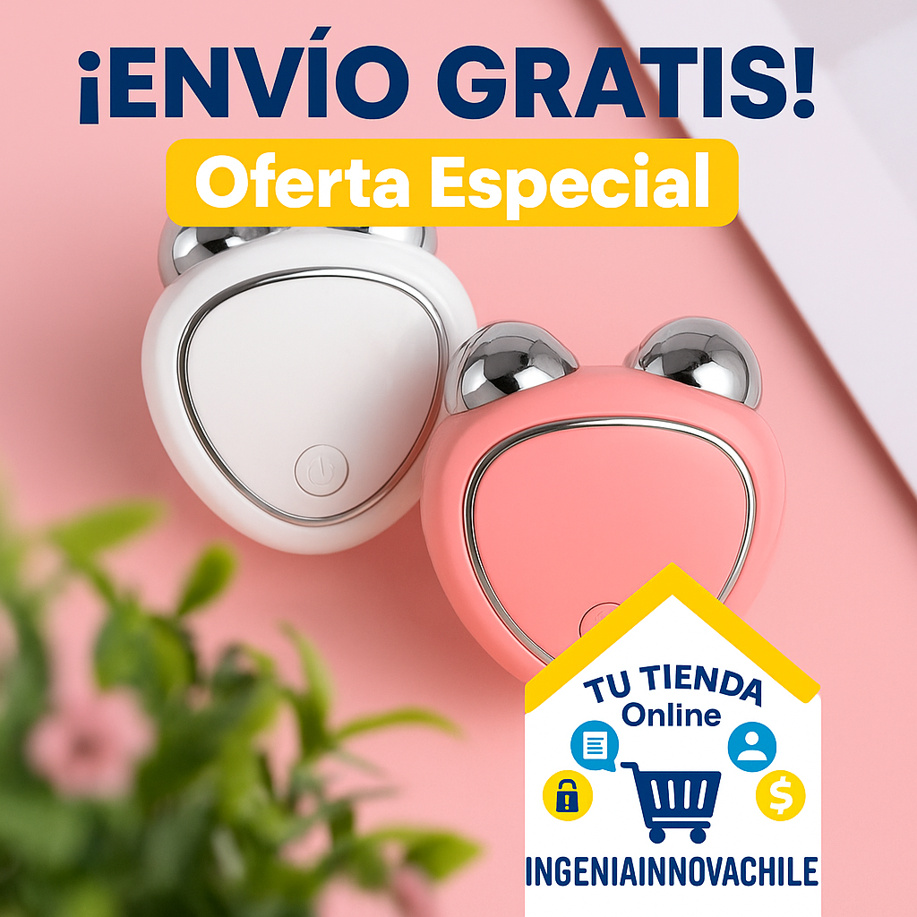 Masajeador Microcorriente + serum flower