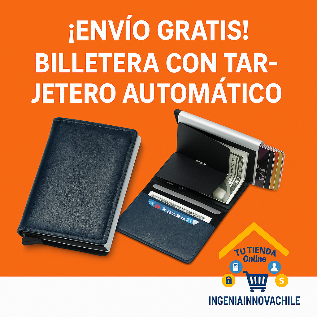 Billetera Porta Tarjetas protección Rfid