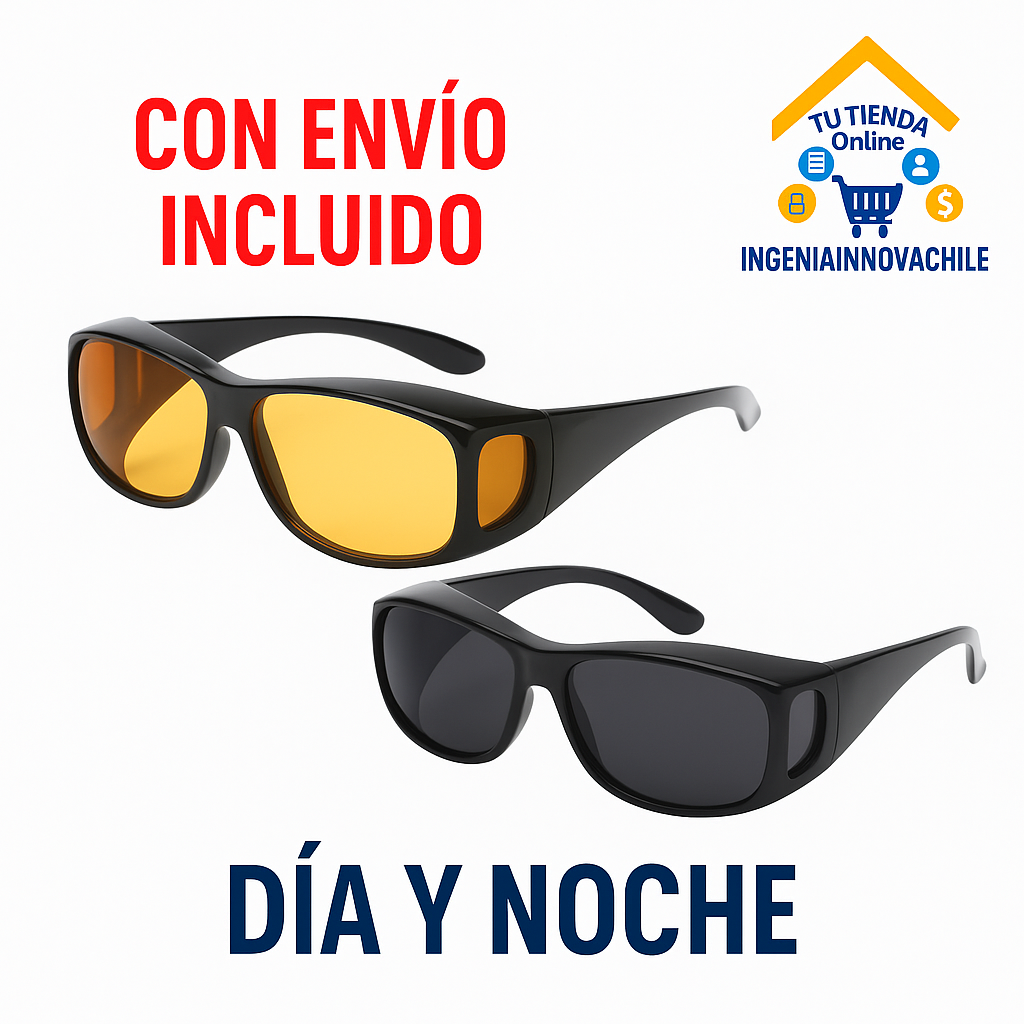 Lentes Gafas De Conducir Pro Hd 2x1 Tv